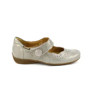 Mephisto Mobils Fabienne - Mercedes picado de cuña baja y horma ancha en bronce