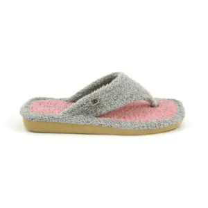 Berevere 8002 - Esclava en felpa plana con tira gruesa en gris