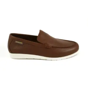 Mephisto Valner - Mocasín de hombre kiowa en piel rugosa en marrón