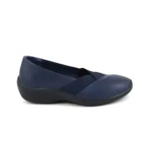 A'rcopedico Acadia - Zapato con elástico cruzado en marino