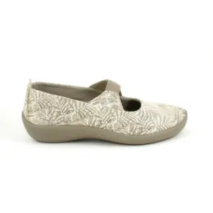 A'rcopedico Itatiaia - Zapato en tejido con elástico en el empeine en negro-blanco