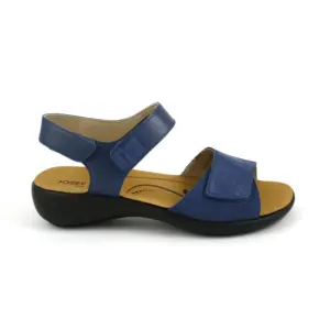 Josef Seibel Ibiza 13 - Sandalia en piel y nobuk con velcros en marino