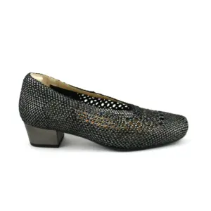 Doctor Cutillas 81254 - Zapato de vestir en textil y tacón de 4 cm en acero