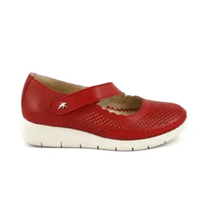 Fluchos 2423 - Mercedes en piel perforada en rojo